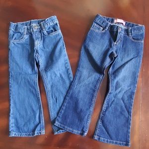 2 girls 4t bootcut jeans